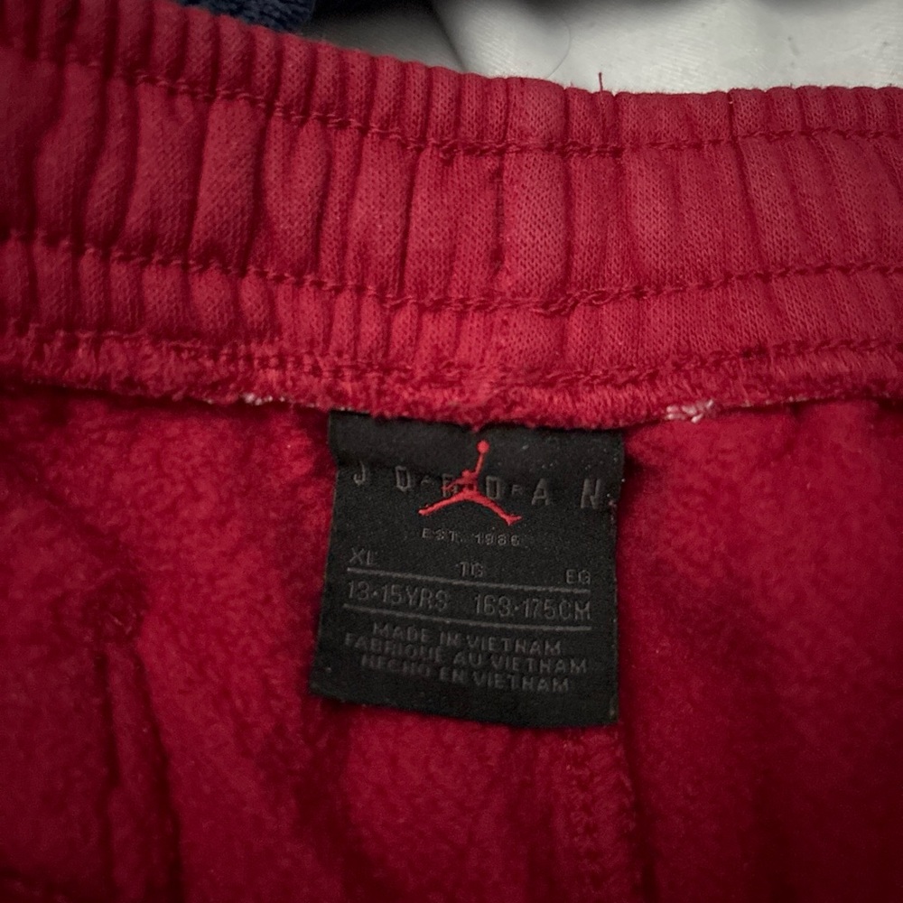 Jordan red sweatpants